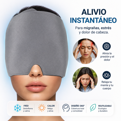 Gorro Gel 360° Premium | Alivio de Migrañas, Cefaleas y Estrés